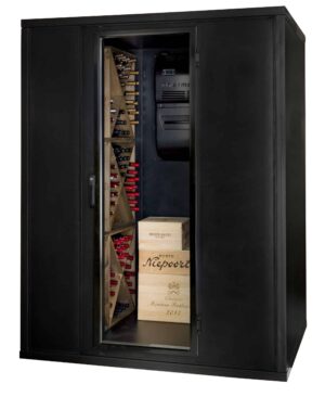 Vinrom 3 1200x1650x2108 enkel glassdør m/lås